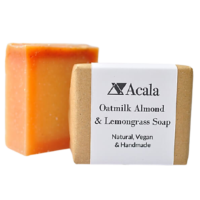 Acala oatmilk almond handmade vegan soap